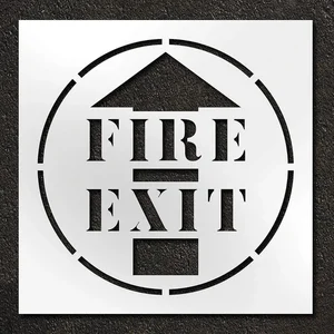 RAE STL-116-14806 Stencil Fire Exit 42 Inch | AH2JUM 29EN57