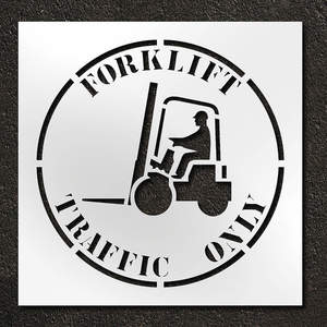 RAE STL-116-14812 Stencil Forklift Traffic Only 42 Inch | AH2JUU 29EN63