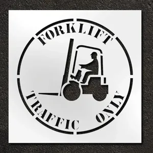 RAE STL-116-14812 Stencil Forklift Traffic Only 42 Inch | AH2JUU 29EN63