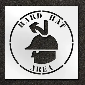 RAE STL-116-14813 Stencil Hard Hat Area 42 Inch | AH2JUV 29EN64