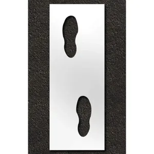 RAE STL-116-14814 Stencil Foot Steps 10 Inch | AH2JUW 29EN65