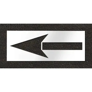 RAE STL-116-5110 Pavement Stencil Bike Lane Arrow 72 Inch | AH2JRG 29EN06