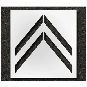 RAE STL-116-5120 Pavement Stencil Bike Lane Chevron 41 Inch | AH2JRJ 29EN08