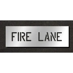 RAE STL-116-70431 Pavement Stencil Fire Lane 4 Inch | AH2JDZ 29EK43