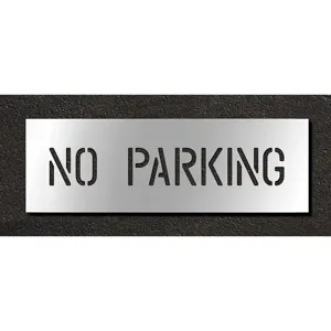 RAE STL-116-70432 Pavement Stencil No Parking 4 Inch | AH2JEA 29EK44