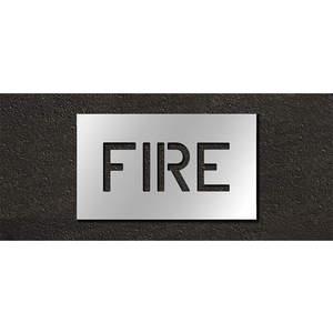 RAE STL-116-70601 Pavement Stencil Fire 6 Inch | AH2JED 29EK47