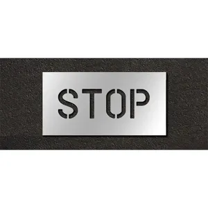 RAE STL-116-70603 Pavement Stencil Stop 6 Inch | AH2JEF 29EK49