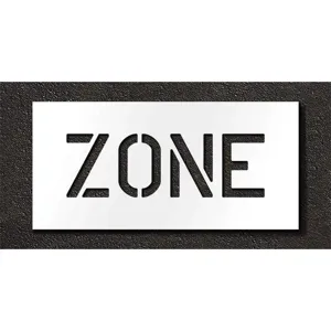 RAE STL-116-70624 Pavement Stencil Zone 6 Inch | AH2JFD 29EK70