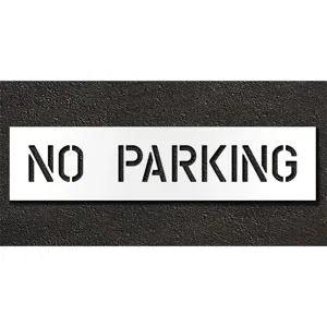 RAE STL-116-70632 Pavement Stencil No Parking 6 Inch | AH2JFM 29EK78