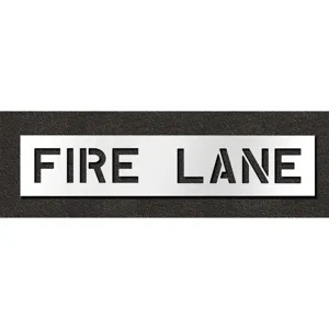 RAE STL-116-70831 Pavement Stencil Fire Lane 8 Inch | AH2JFQ 29EK81