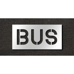 RAE STL-116-71015 Pavement Stencil Bus 10 Inch | AH2JGK 29EK99