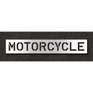 RAE STL-116-71016 Pavement Stencil Motorcycle 10 Inch | AH2JGL 29EL01