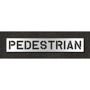 RAE STL-116-71025 Pavement Stencil Pedestrian 10 Inch | AH2JGW 29EL10