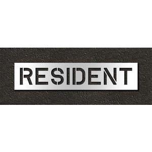 RAE STL-116-71030 Pavement Stencil Resident 10 Inch | AH2JHB 29EL15