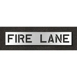 RAE STL-116-71031 Pavement Stencil Fire Lane 10 Inch | AH2JHC 29EL16