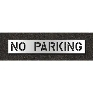 RAE STL-116-71032 Pavement Stencil No Parking 10 Inch | AH2JHD 29EL17