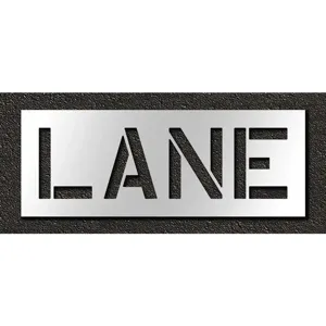 RAE STL-116-71202 Pavement Stencil Lane 12 Inch | AH2JHK 29EL23