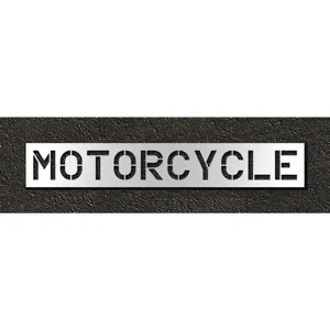 RAE STL-116-71216 Pavement Stencil Motorcycle 12 Inch | AH2JJA 29EL37