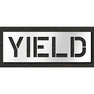 RAE STL-116-71226 Pavement Stencil Yield 12 Inch | AH2JJL 29EL47