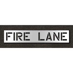 RAE STL-116-71231 Pavement Stencil Fire Lane 12 Inch | AH2JJR 29EL52