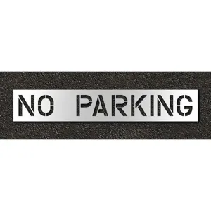 RAE STL-116-71232 Pavement Stencil No Parking 12 Inch | AH2JJT 29EL53