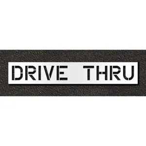 RAE STL-116-71236 Pavement Stencil Drive Thru 12 Inch | AH2JJX 29EL57