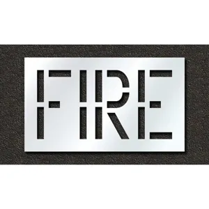 RAE STL-116-71801 Pavement Stencil Fire 18 Inch | AH2JJY 29EL58