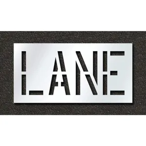 RAE STL-116-71802 Pavement Stencil Lane 18 Inch | AH2JJZ 29EL59