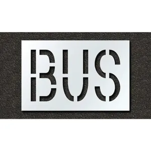 RAE STL-116-71815 Pavement Stencil Bus 18 Inch | AH2JKN 29EL72