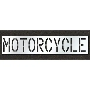 RAE STL-116-71816 Pavement Stencil Motorcycle 18 Inch | AH2JKP 29EL73