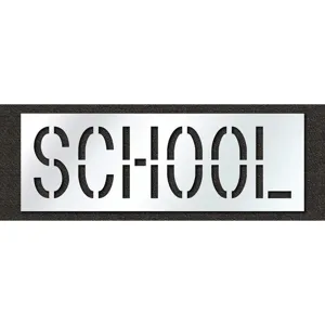 RAE STL-116-71823 Pavement Stencil School 18 Inch | AH2JKX 29EL80