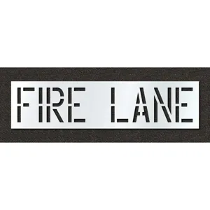 RAE STL-116-71831 Pavement Stencil Fire Lane 18 Inch | AH2JLF 29EL88