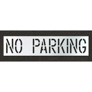 RAE STL-116-71832 Pavement Stencil No Parking 18 Inch | AH2JLG 29EL89