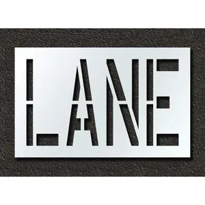 RAE STL-116-72402 Pavement Stencil Lane 24 Inch | AH2JLN 29EL95