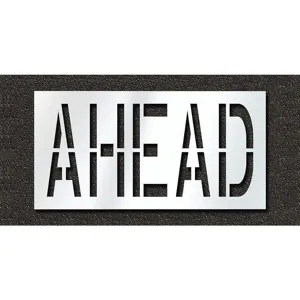 RAE STL-116-72428 Pavement Stencil Ahead 24 Inch | AH2JMR 29EM22