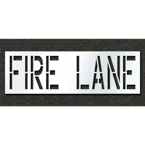 RAE STL-116-72431 Pavement Stencil Fire Lane 24 Inch | AH2JMV 29EM25