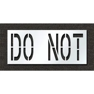 RAE STL-116-72435 Pavement Stencil Do Not 24 Inch | AH2JMZ 29EM29