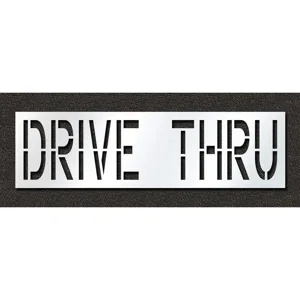 RAE STL-116-72436 Pavement Stencil Drive Thru 24 Inch | AH2JNA 29EM30