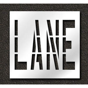 RAE STL-116-73602 Pavement Stencil Lane 36 Inch | AH2JNC 29EM32