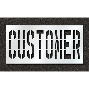 RAE STL-116-73614 Pavement Stencil Customer 36 Inch | AH2JNQ 29EM44