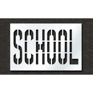 RAE STL-116-73623 Pavement Stencil School 36 Inch | AH2JPA 29EM53