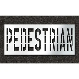 RAE STL-116-73625 Pavement Stencil Pedestrian 36 Inch | AH2JPC 29EM55