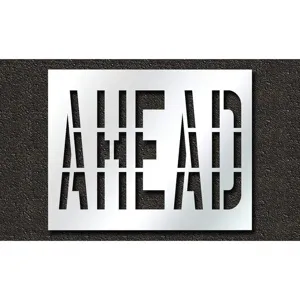 RAE STL-116-73628 Pavement Stencil Ahead 36 Inch | AH2JPF 29EM58