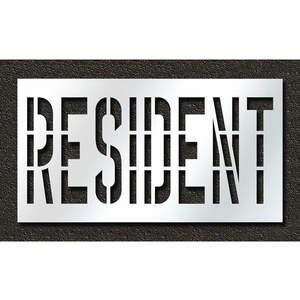 RAE STL-116-73630 Pavement Stencil Resident 36 Inch | AH2JPH 29EM60