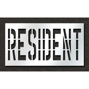 RAE STL-116-73630 Pavement Stencil Resident 36 Inch | AH2JPH 29EM60