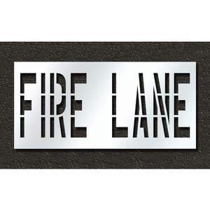 RAE STL-116-73631 Pavement Stencil Fire Lane 36 Inch | AH2JPJ 29EM61