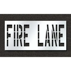 RAE STL-116-73631 Pavement Stencil Fire Lane 36 Inch | AH2JPJ 29EM61