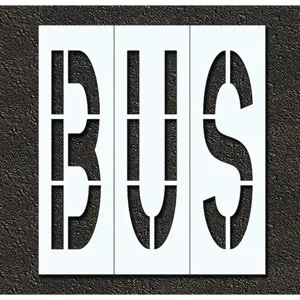 RAE STL-116-79615 Pavement Stencil Bus 96 Inch | AH2JRY 29EN21