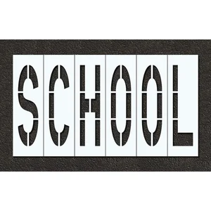 RAE STL-116-74823 Pavement Stencil School 48 Inch | AH2JQP 29EM89