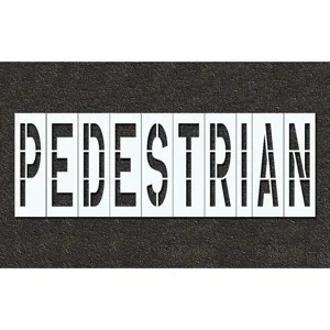 RAE STL-116-79625 Pavement Stencil Pedestrian 96 inch | AH2JTF 29EN28